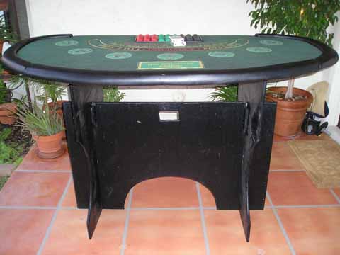 Blackjack table at a casino Night in Phoenix
